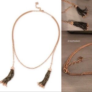 Kendra Scott Monique Tassel Necklace DARK BROWN